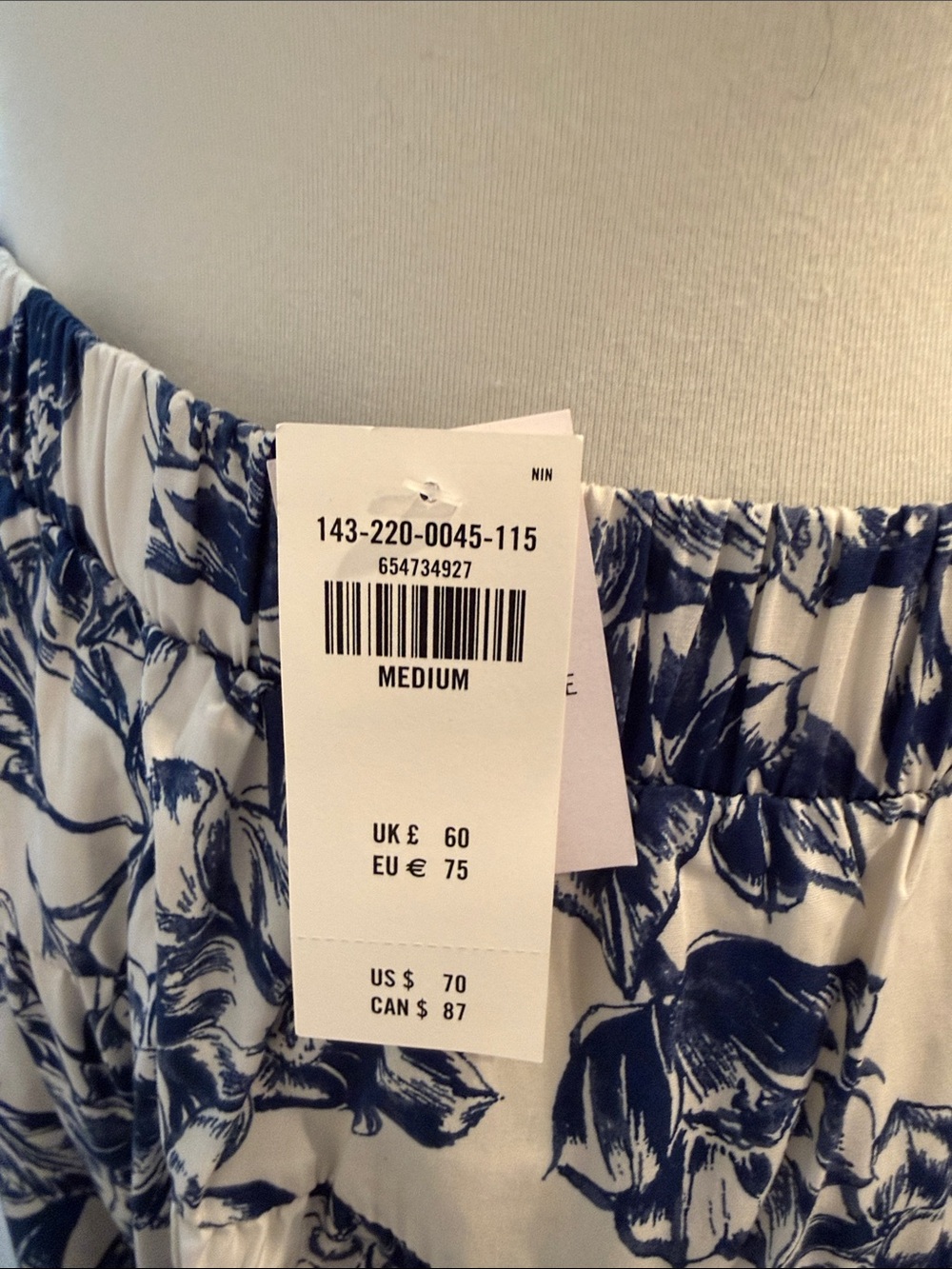 Abercrombie & Fitch Blue and White Floral Maxi Skirt - Picture 4 of 4